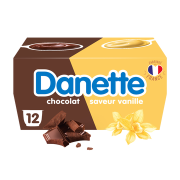 Danone Crème Dessert Vanille Chocolat Danette - 12x115g