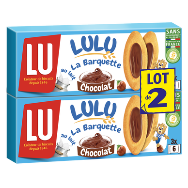 LULU La Barquette Chocolat Noisettes - Gâteau Moelleux Idéal