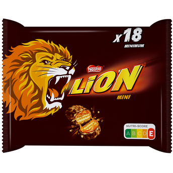 Image de Barres de chocolat au lait mini LION - Sachet de