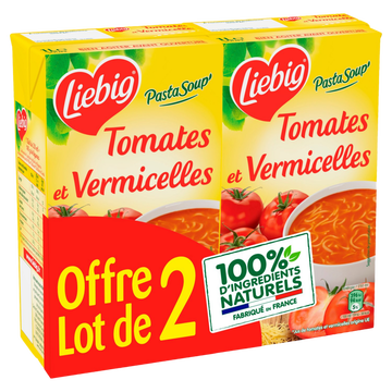 Liebig Liebig Tomates Et Pâtes 2x1l