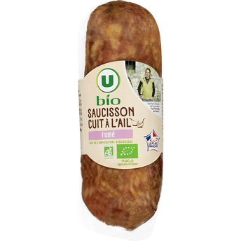 Image de U BIO
Saucisson cuit à l'ail fumé