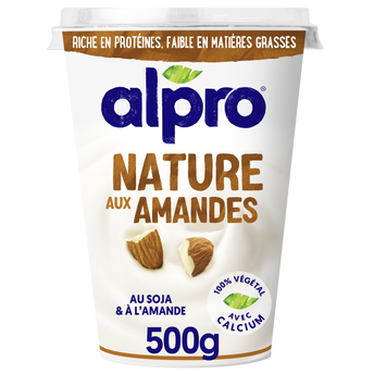 Image de Dessert végétal soja nature à l'amande ALPRO