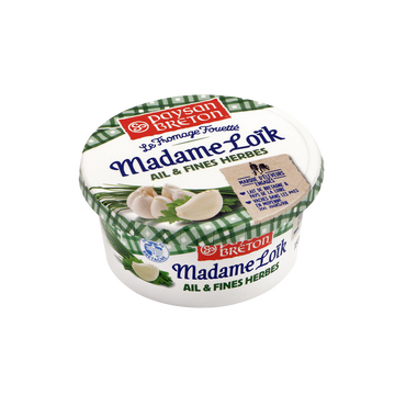 Paysan Breton Fromage À Tartiner Ail Et Fines Herbes Fouetté Madame Loik - 150g