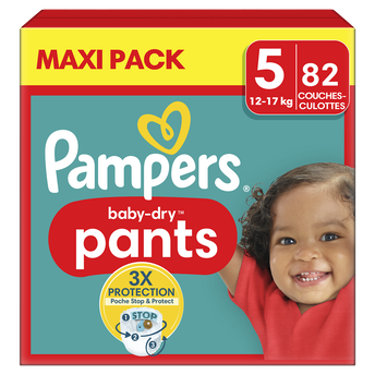 Image de Couches baby dry pants PAMPERS 11-16kg mega taille 5
