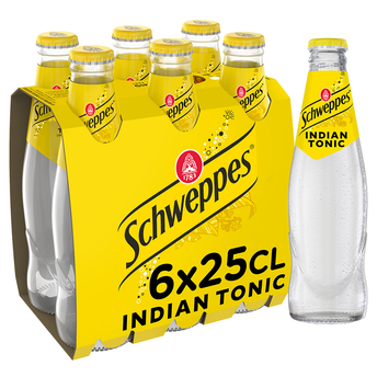 Image de Soda Indian Tonic SCHWEPPES - le pack de 6 bouteilles de