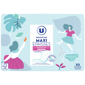 Image de U
Serviettes hygiéniques épaisses super