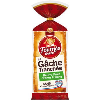 Image de Gâche tranchée au beurre frais LA FOURNEE DOREE