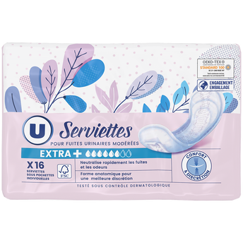 Image de U
Serviettes incontinence