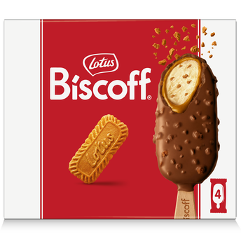 Image de Bâtonnets glacés LOTUS chocolat lait x4