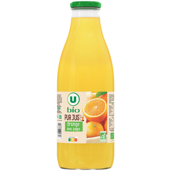 Image de U BIO
Pur jus orange avec pulpe bocal 1