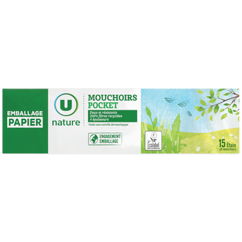 Image de U NATURE
Mouchoirs étuis compacts
