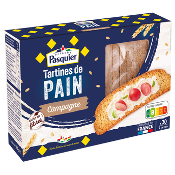 Image de Tartines de pain Campagne PASQUIER - Paquet de