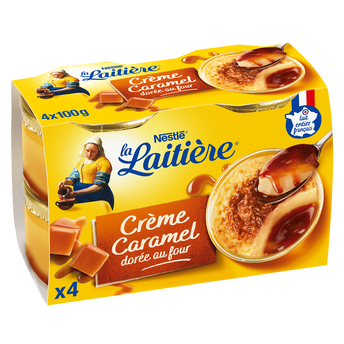 Image de Crème caramel LA LAITIERE - 4 pots de