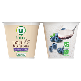 Image de U BIO
Yaourt au lait de brebis myrtille 7,5% mg