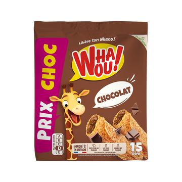 Whaou! Crêpes Fourrées Chocolat Whaou, X15 Soit 480g Prix Choc