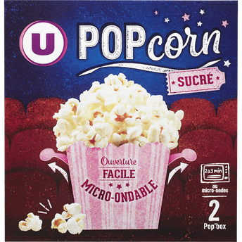 Image de U
Popcorn sucré micro ondable en gobelet