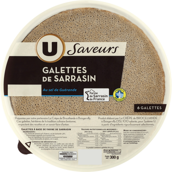 Image de U SAVEURS
Galettes de sarrasin , x6