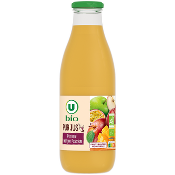 Image de U BIO
Pur jus pomme mangue passion, bocal 1