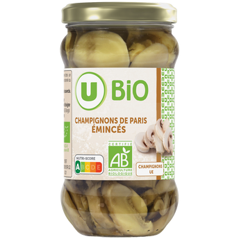 Image de U BIO
Champignons de Paris émincés - Bocal