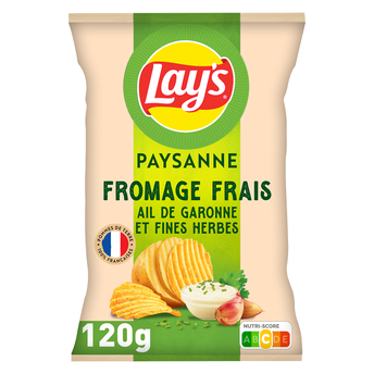 Image de Chips Paysannes Saveur Fromage Ail de Garonne et Fines Herbes - LAY'S