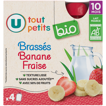 Image de U TOUT PETITS BIO
Gourdes Bébé banane fraise yaourt dès 10 mois