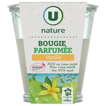 Image de U NATURE
Bougie végétale parfum vanille  pot de