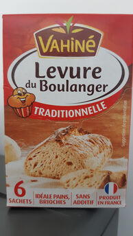 Image de Levure de boulangerie traditionnelle VAHINE x 6 sachets