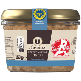 Image de U SAVEURS
Pâté de campagne breton au sel de Guérande IGP LR