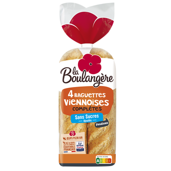 Image de Pain Baguettes viennoises complètes LA BOULANGERE - x4