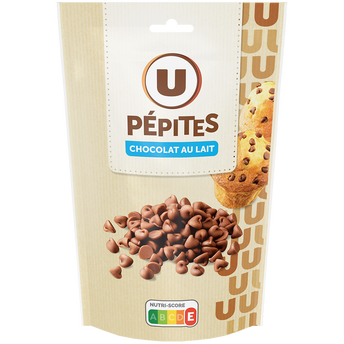 Image de U
Pépites de chocolat lait sachet de