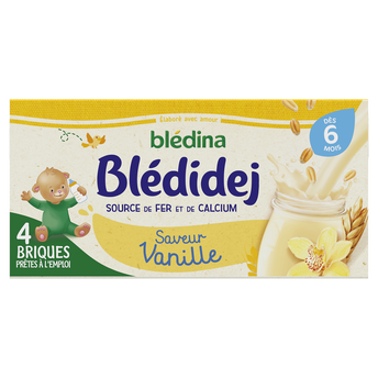 Image de Lait et céréales bébé vanille dès 6 mois BLEDIDEJ BLEDINA