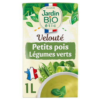 Image de Velouté petits pois légumes verts bio JARDIN BIO brique