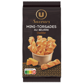 Image de U SAVEURS
Minifeuilleté torsades beurre et fromage paquet de