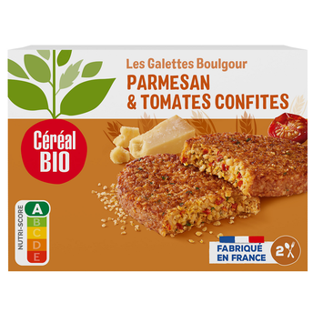 Image de Galette parmesan et tomates confites bio CEREAL BIO, 2x100g, soit