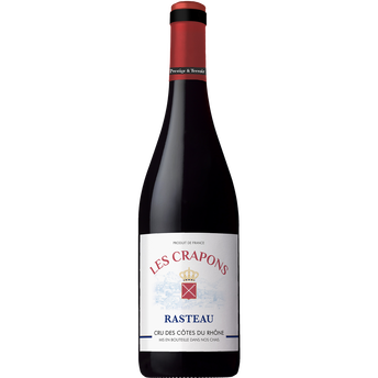 Image de Vin rouge Rasteau AOP Les Crapons, bouteille de