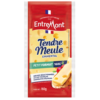 Image de PORTION D'EMMENTAL FRANCAIS DE 160G POIDS FIXE 45% MG/ES