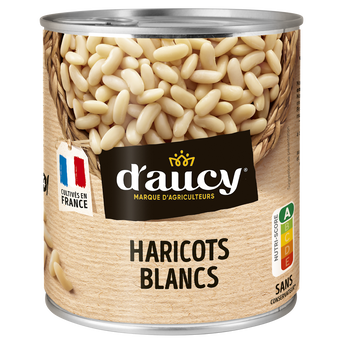 Image de Haricots blancs préparés D'AUCY - Boîte