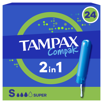 Image de Tampons super avec applicateur TAMPAX COMPAK