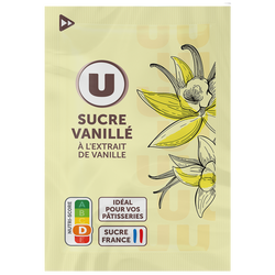 Sucre Vanille U Etui De 10 Sachets Soit 7 5g Super U Hyper U U Express Www Coursesu Com