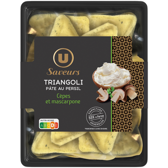 Image de U SAVEURS
Triangoli aux cèpes et Mascarpone U Saveurs x6