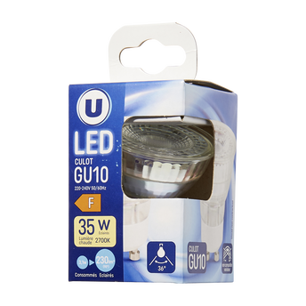 Image de U
Ampoule LED spot 35W GU10 verre