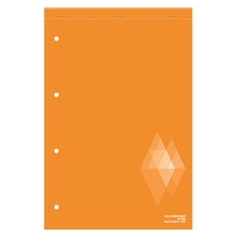Image de U
Bloc notes perforé seyes, 21x29,7 cm, 160 pages, couverture en cartoncarte