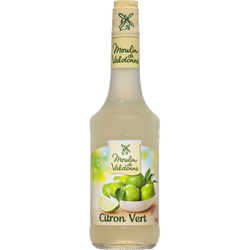 Sirop de citron vert MOULIN DE VALDONNE, bouteille en ...