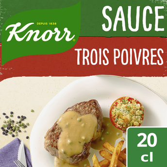Image de Sauce déshydratée aux 3 poivres KNORR, 30g