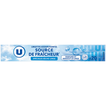 Image de U
Lingettes assouplissantes spéciale sèche linge