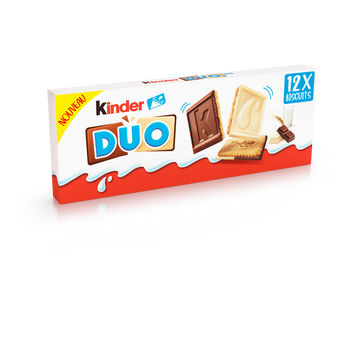 Image de Biscuits KINDER Duo chocoalt lait et blanc x12