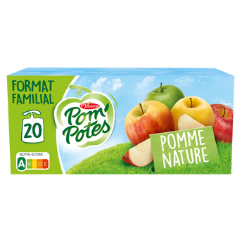 Image de Compotes Gourdes Pomme Nature POM'POTES