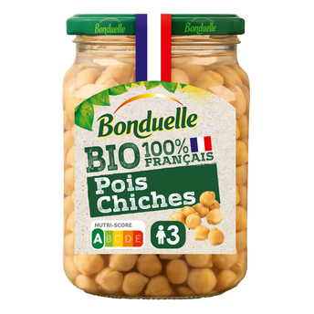 Image de Pois chiches Bio BONDUELLE - Bocal de 340g net