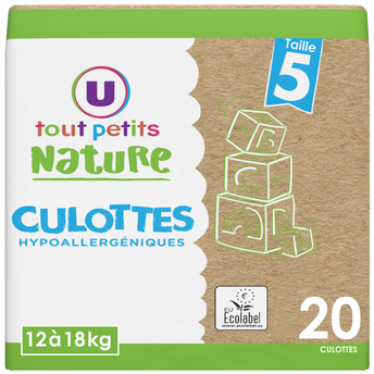 Image de U TOUT PETITS NATURE
Couches-Culottes bébé tailles 5 12-18kg