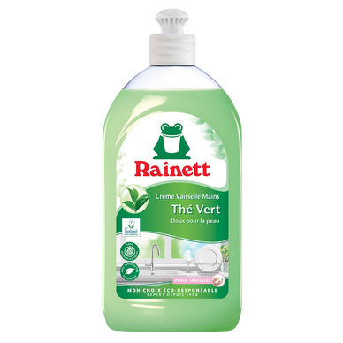 Crème vaisselle écologique thé vert, Rainett (500 ml)  La Belle Vie :  Courses en Ligne - Livraison à Domicile